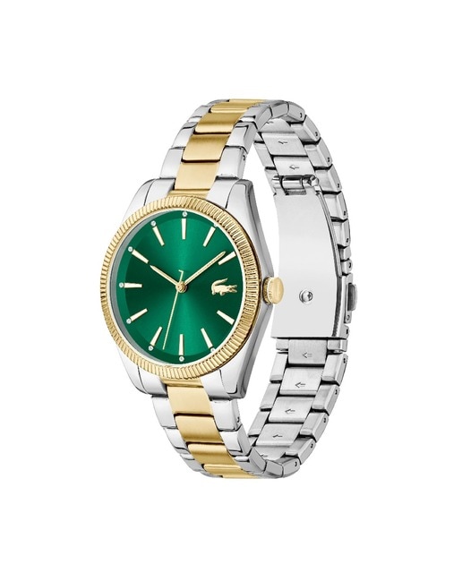 Imagem 0 de Relógio Capucine em Aço com Mostrador - Bicolor/Verde Escuro