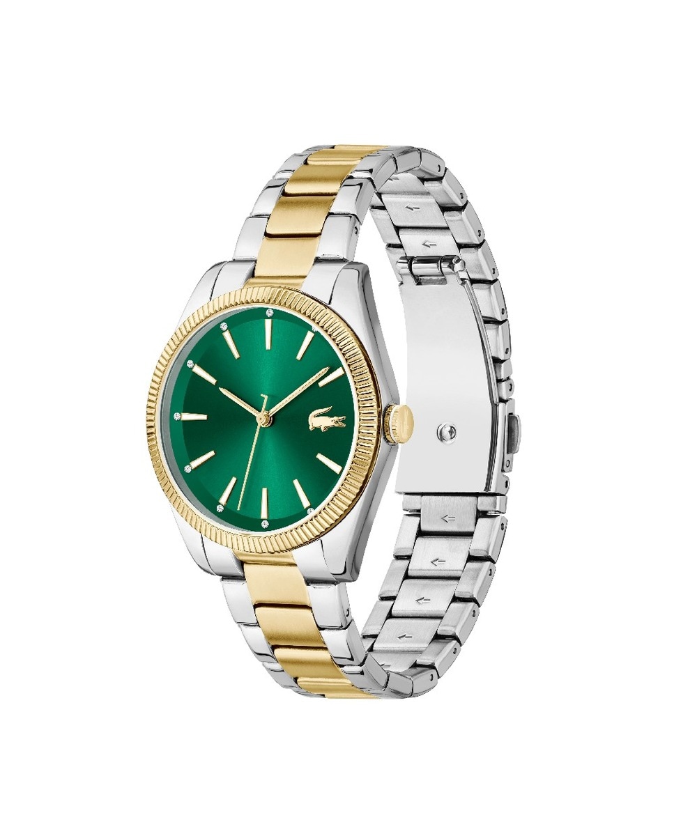 Relógio Capucine em Aço com Mostrador - Bicolor/Verde Escuro Verde-1