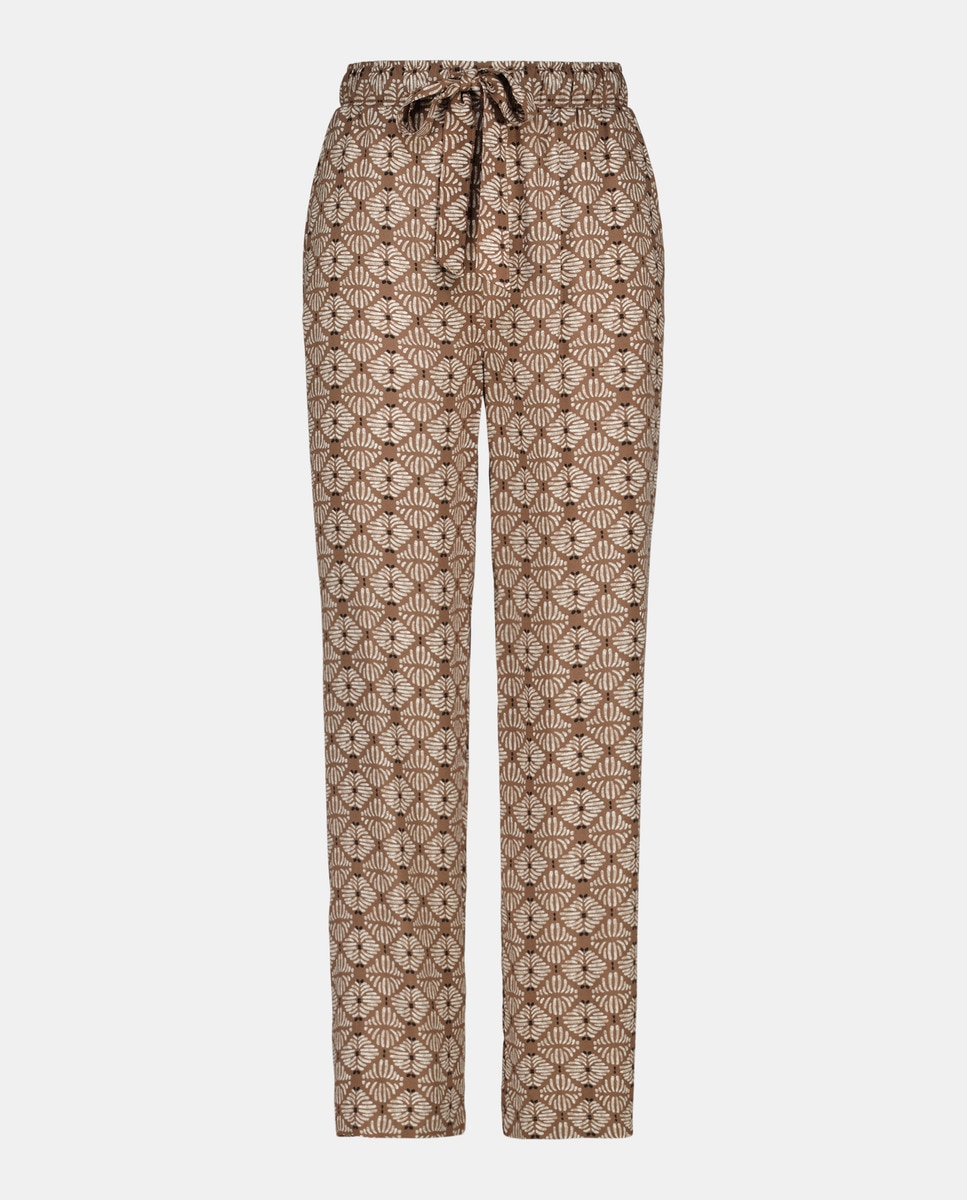 Pantalón mujer pijamero lady Marrón-4
