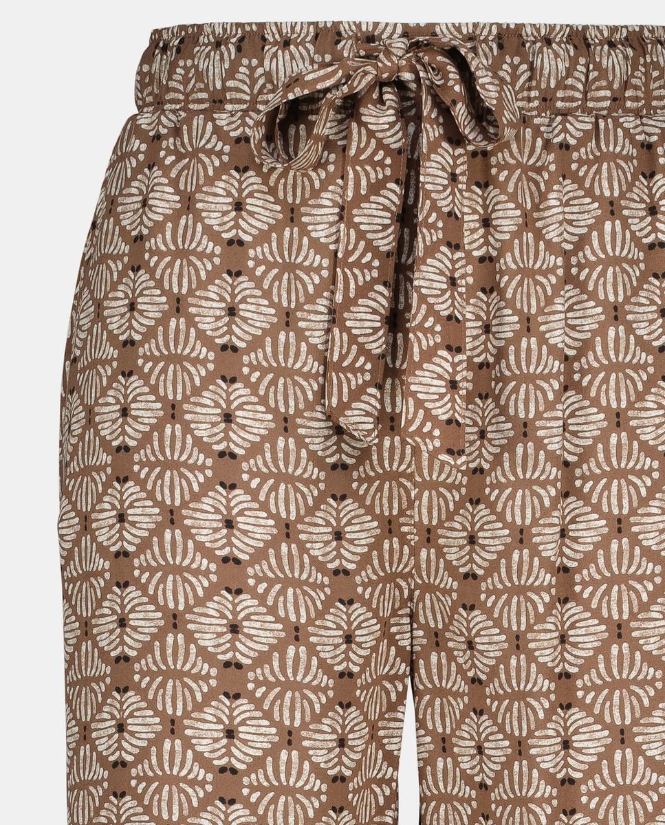 Pantalón mujer pijamero lady Marrón-5