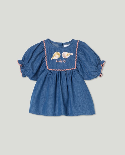 Imagen 0 de Vestido de manga corta de bebé niña