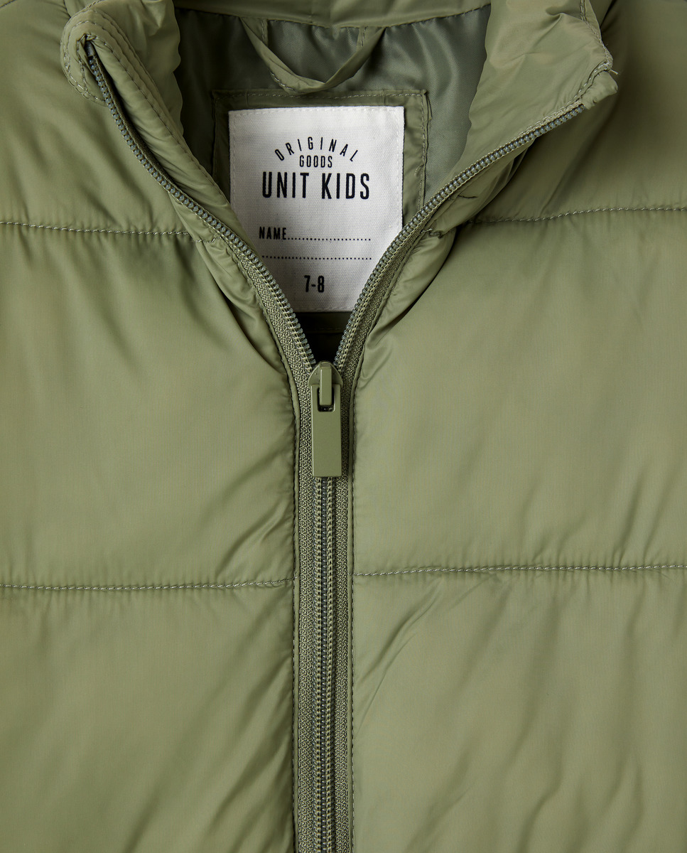 Abrigo de niño ultraligero reversible Kaki-3