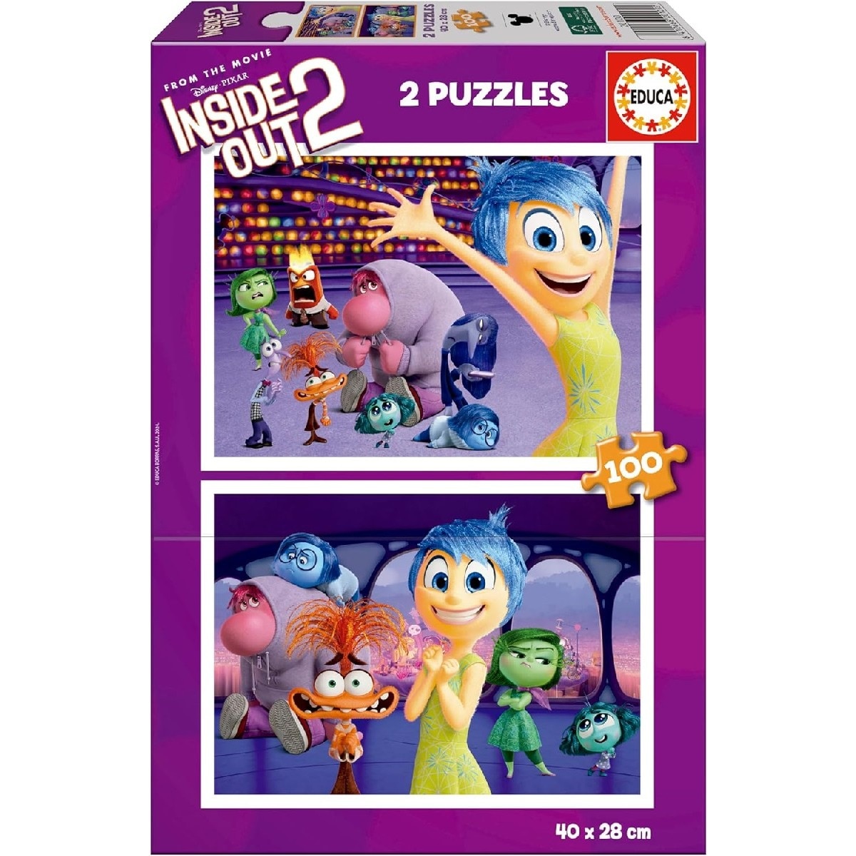 Imagem 0 de Puzzle Educa Inside Out 2 de 2 x 100 Peças