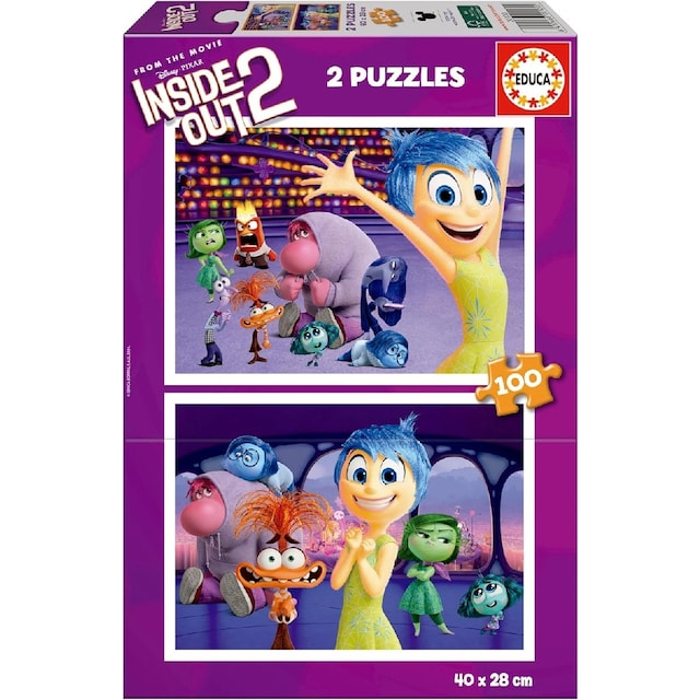 Imagem 0 de Puzzle Educa Inside Out 2 de 2 x 100 Peças