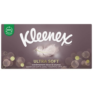 Lenços Faciais Ultra Soft embalagem 64 unidades - Kleenex