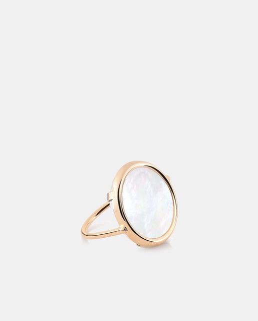 Imagen 0 de Anillo Disc Rings de oro y nácar
