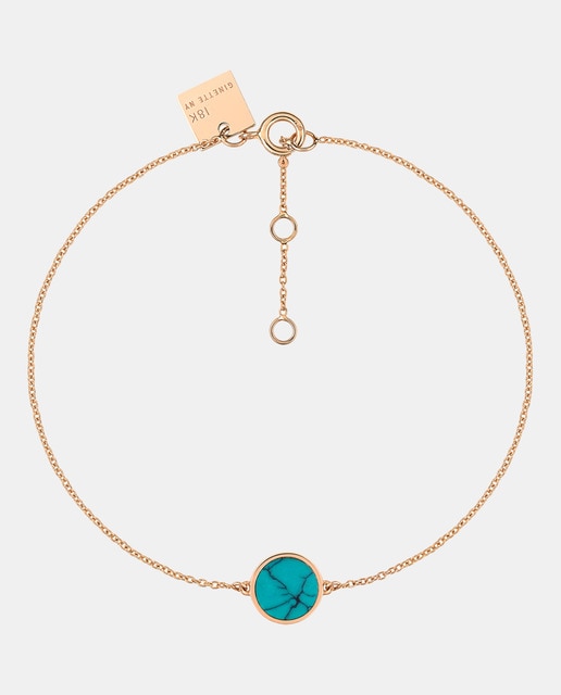 Imagen 0 de Pulsera Ever de oro y turquesa
