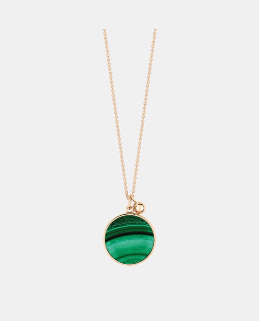 Imagen 0 de Colgante Ever de oro y malaquita verde