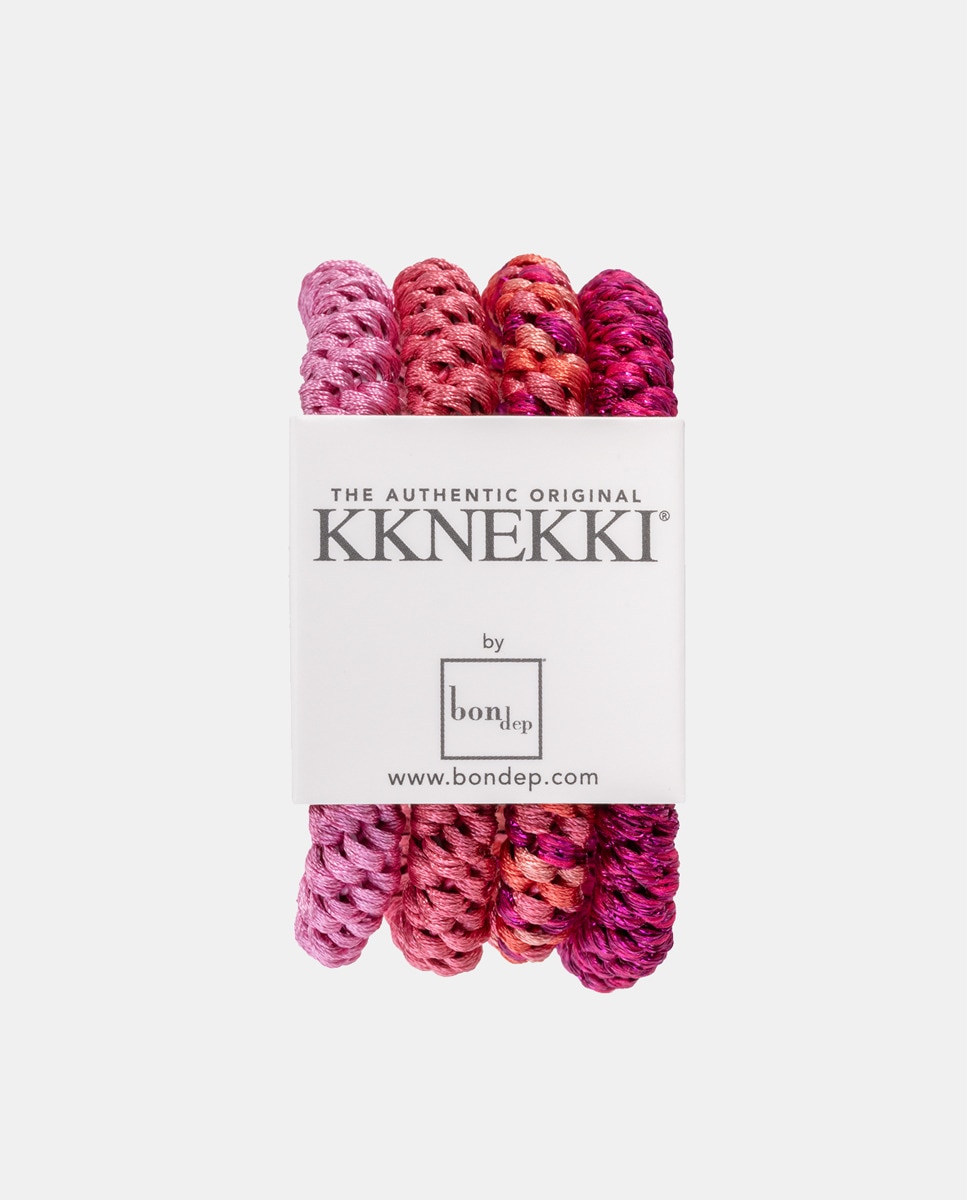 Conjunto de Elásticos Entrançados Rosa-1