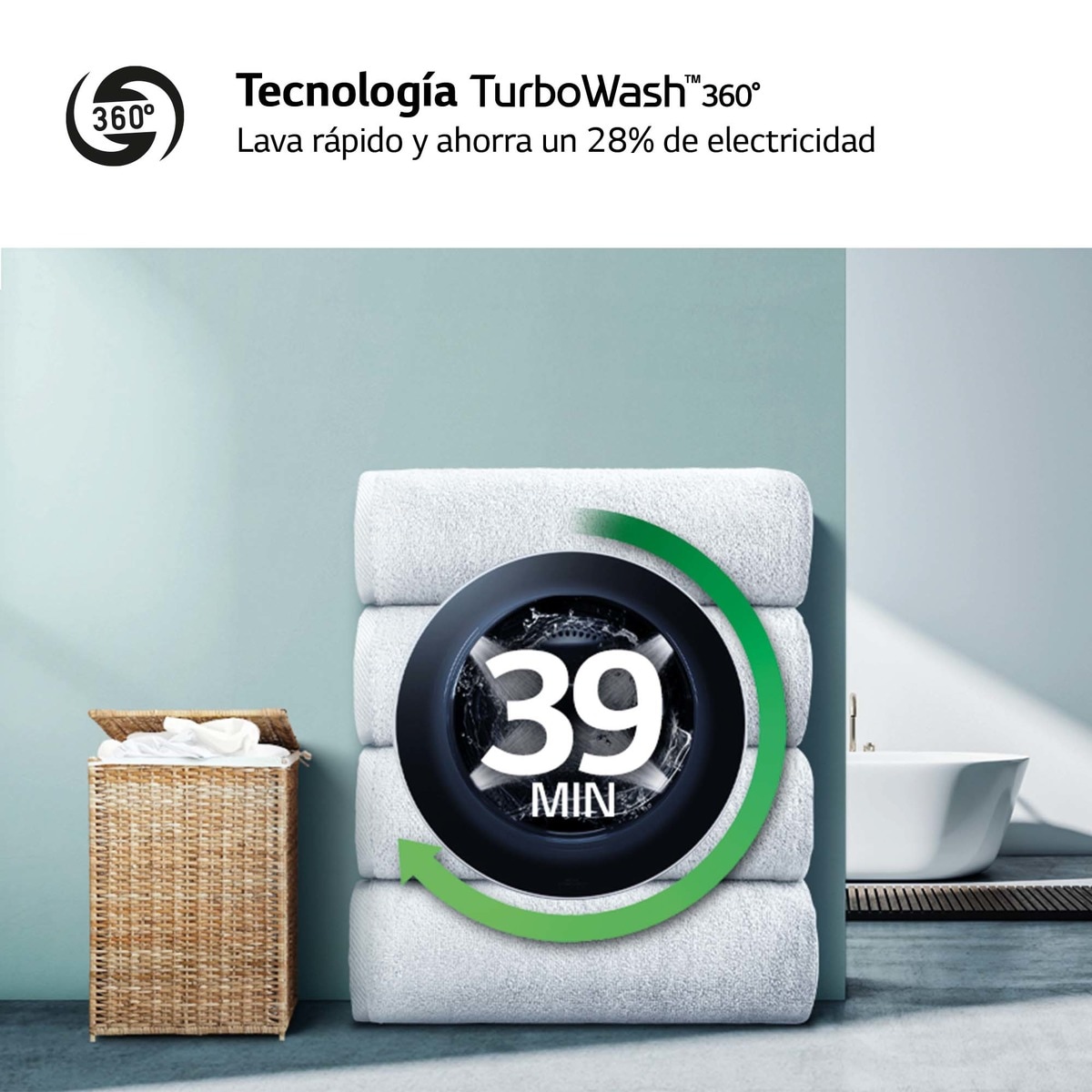 Lavadora secadora LG 10 kg lavado,  6 kg secado,  1.400 rpm, inteligencia artificial - F4DR6010A1W Blanco-6