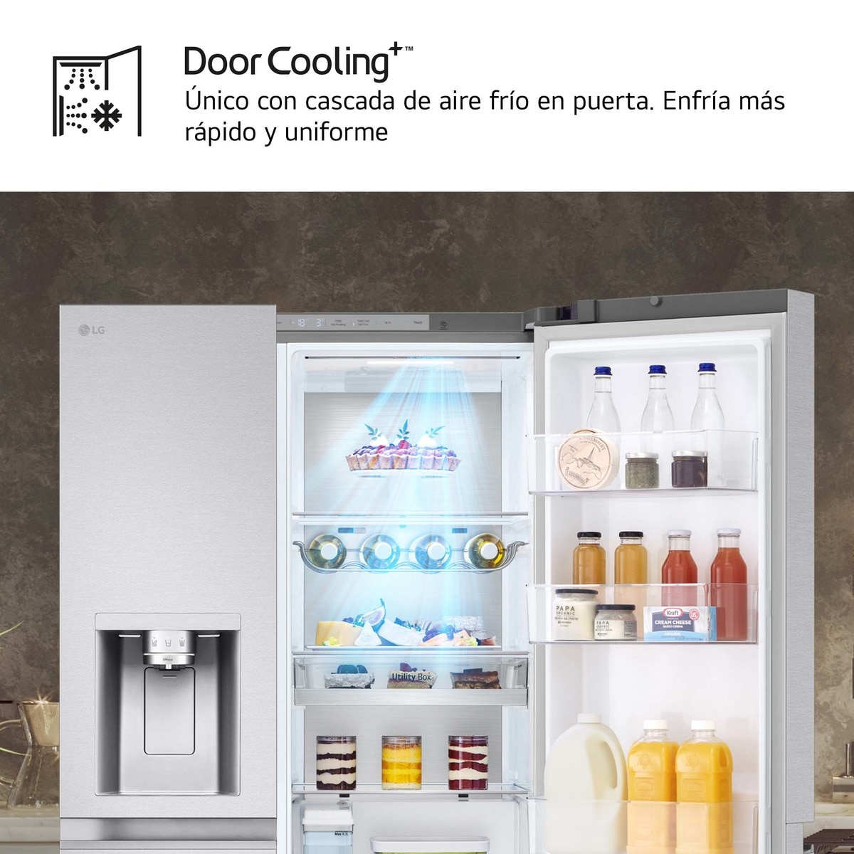 Frigorífico Americano LG GSLE91MBAC No Frost, Door Cooling, com Dispensador e de 179 cm - Prime Silver Silver-6