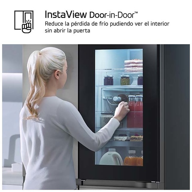 Frigorífico americano LG Smart Inverter Compressor, 179 cm,  con dispensador con toma de agua, inox- GSXE80PYBD Acero antihuellas-8
