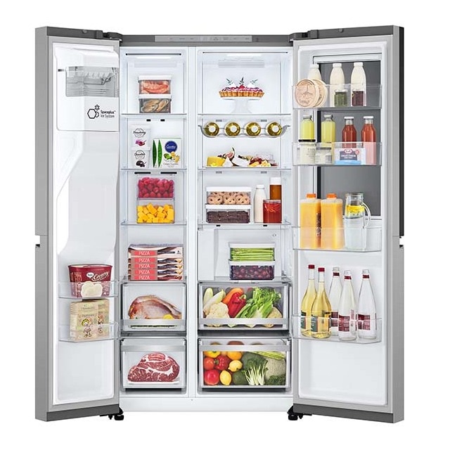 Frigorífico americano LG Smart Inverter Compressor, 179 cm,  con dispensador con toma de agua, inox- GSXE80PYBD Acero antihuellas-13