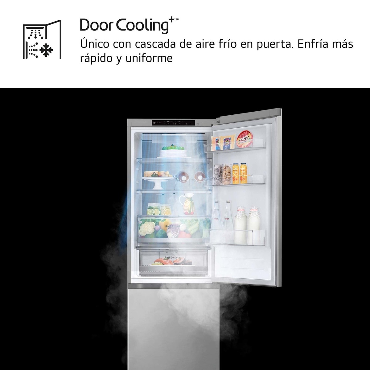 Frigorífico Combinado LG GBV7180CPY Total No Frost, Door Cooling+ e de 186 cm - Inox Inox anti marcas-7