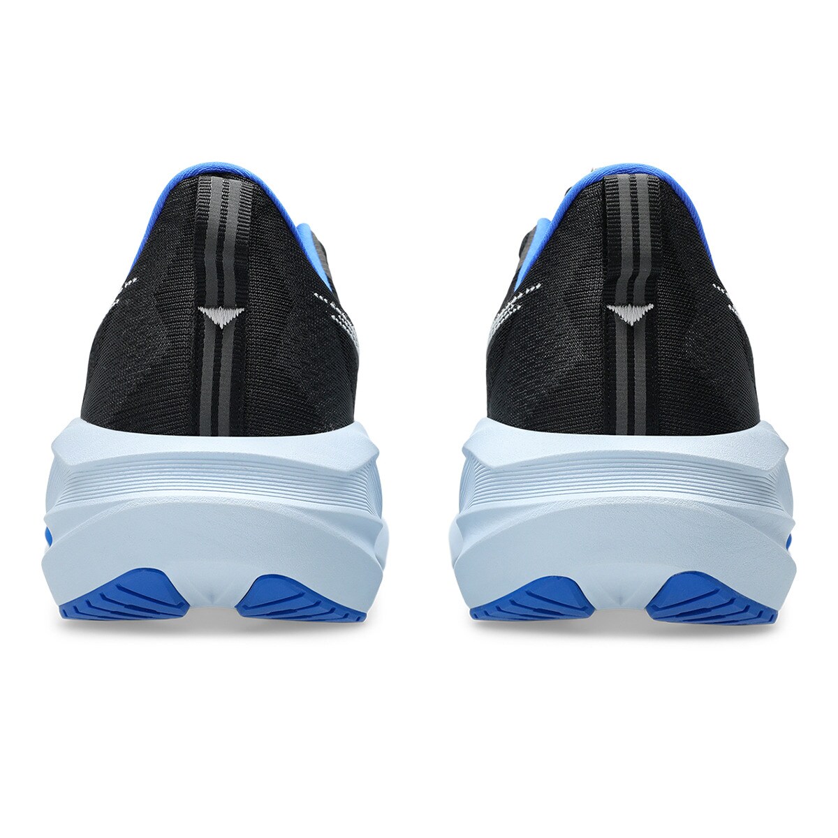 Zapatillas Running Asics Novablast Hombre Negras Gris Mujer