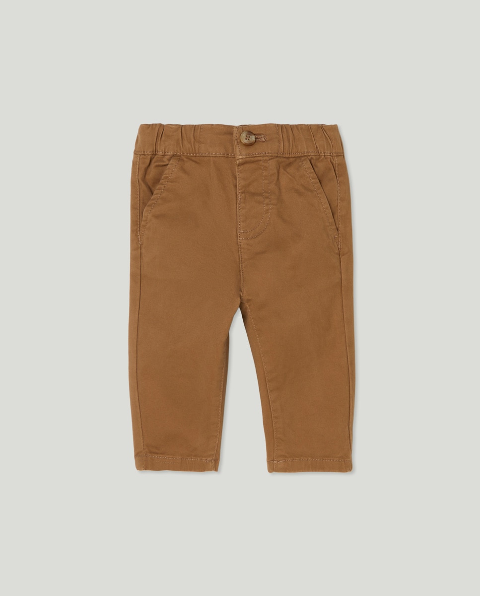 Calças Chino de Bebé Toffee-1