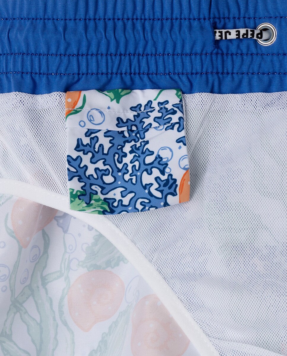 Calções de Banho Shell Multicolor-4