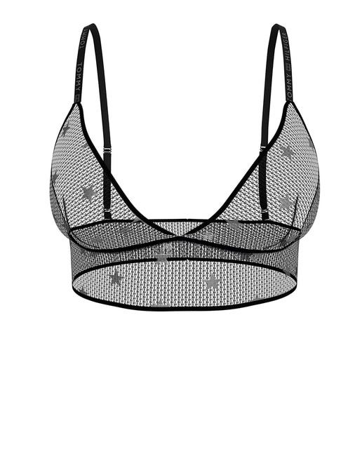 Imagen 0 de Bralette tipo corpiño de malla con estrellas