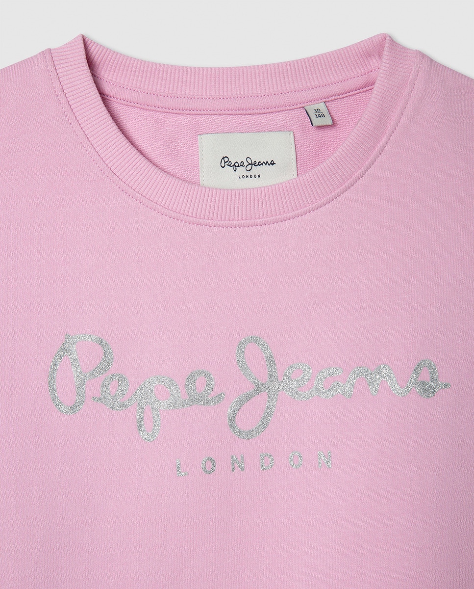 Sweatshirt Hana Crew Fúcsia-3