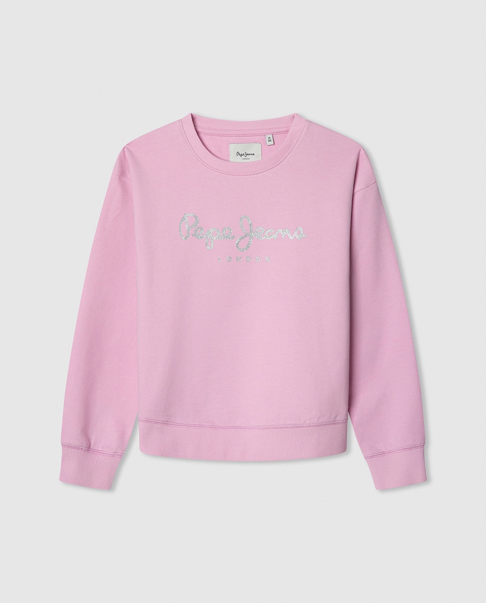 Sweatshirt Hana Crew Fúcsia-1