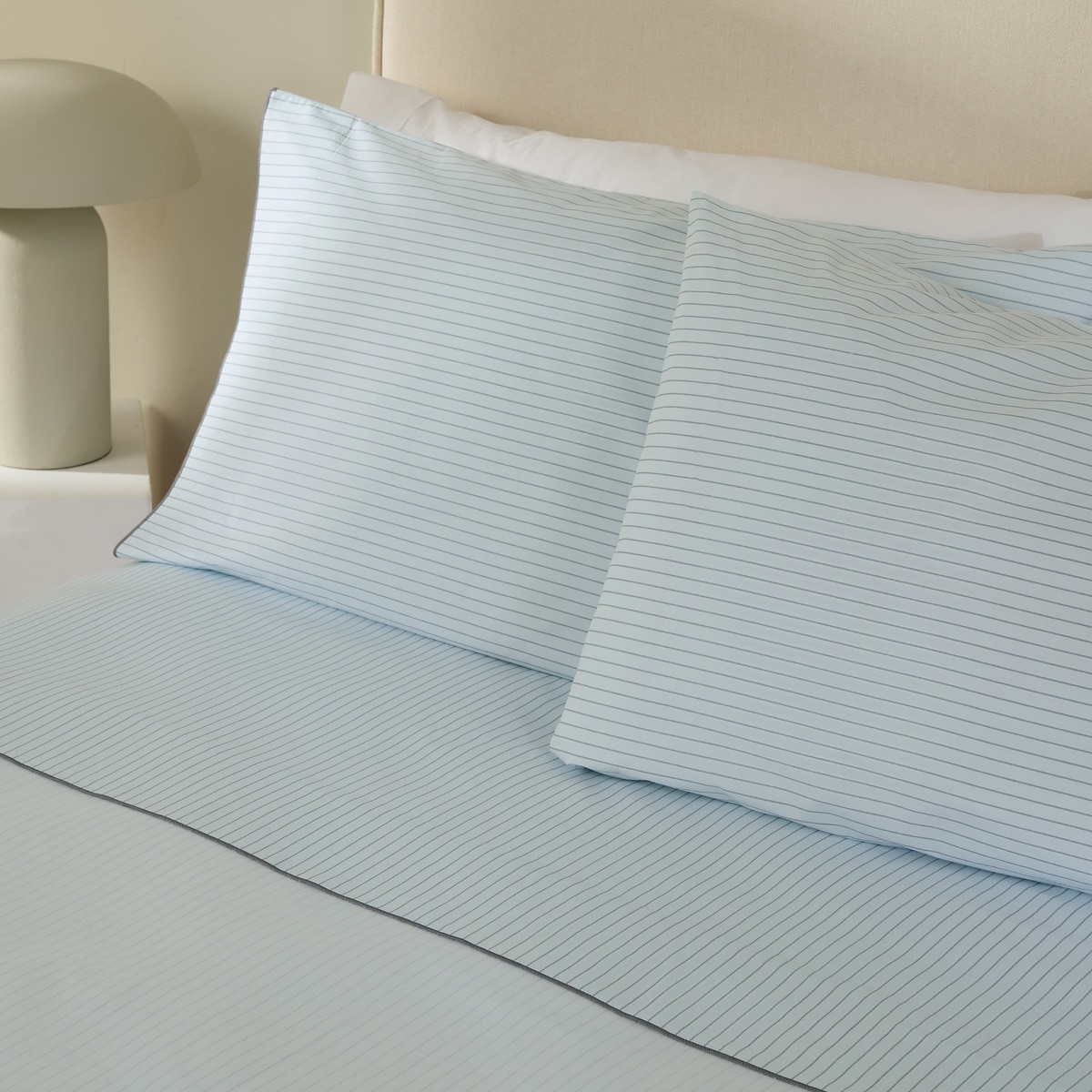 Conjunto de Lençóis de Algodão Loft Azul-1