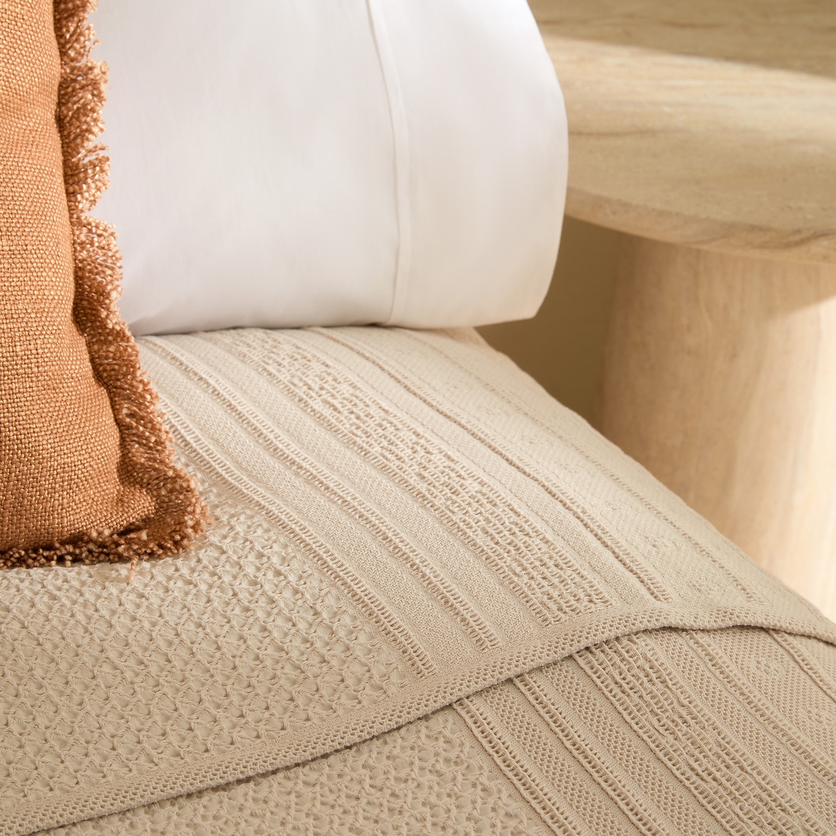 Colcha algodón Bruni El Corte Inglés Beige-3