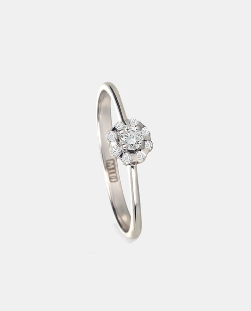 Imagen 0 de Anillo de oro y diamantes