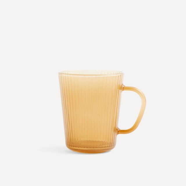 Imagen 0 de Taza mug de vidrio facetado Basics El Corte Inglés