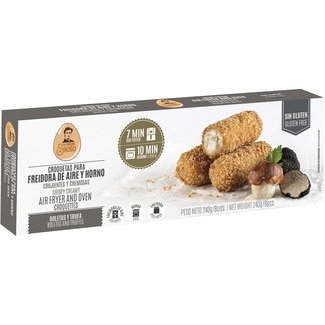 croquetas de boletus y trufas para freidora de aire y horno sin gluten 8 unidades estuche 240 g - La Cocina De Senen