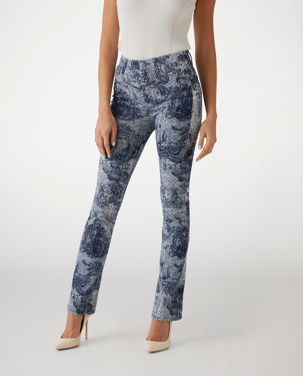 Jeans Estampadas Azul-2