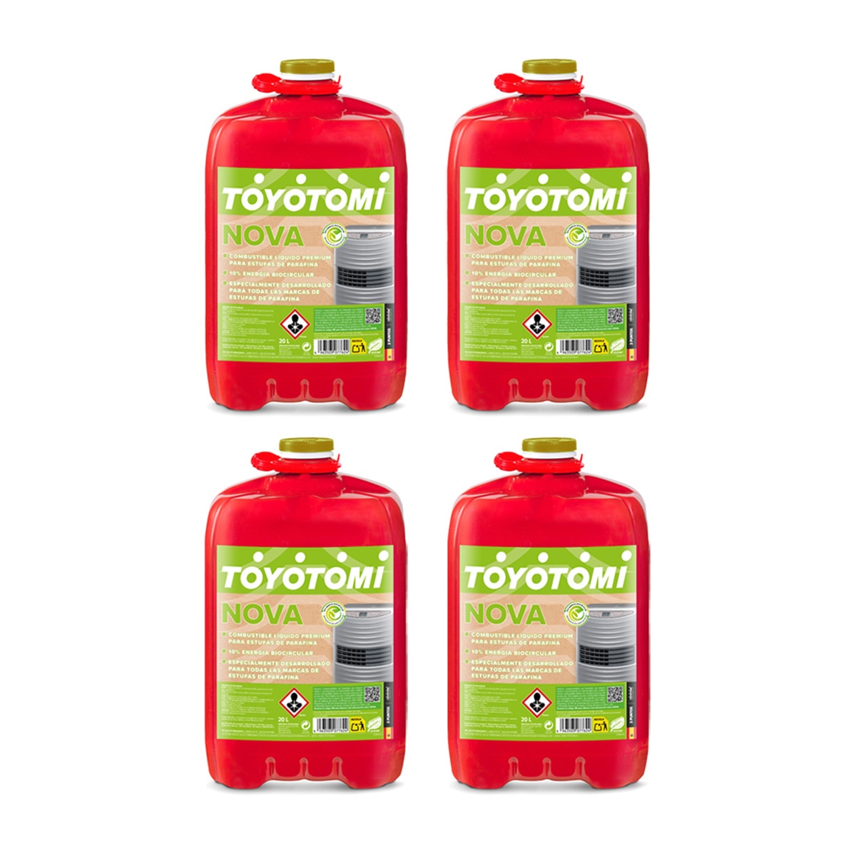 Pack 4 Bidones Parafina Toyotomi Nova 20 l 1