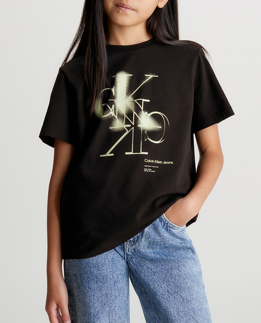 Imagen 0 de Camiseta de niño negra de manga corta