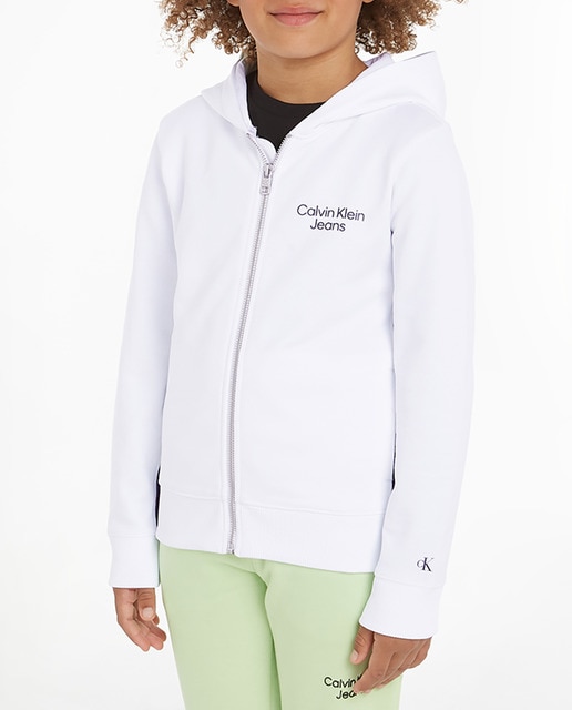 Imagen 0 de Sudadera de niño color block con cremallera y capucha