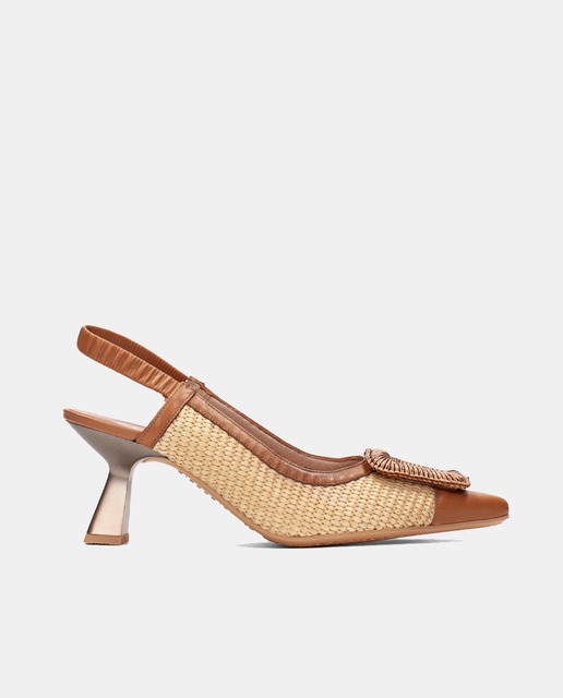 Imagen 0 de Zapatos mujer  de tacón en Rafia destalonados
