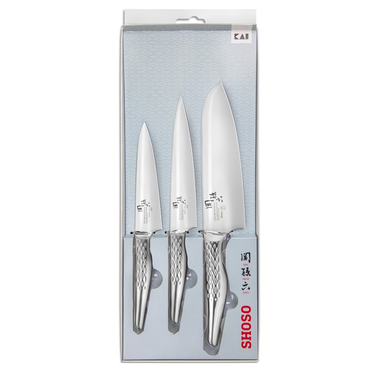 Jogo de 3 Facas Japonesas 1