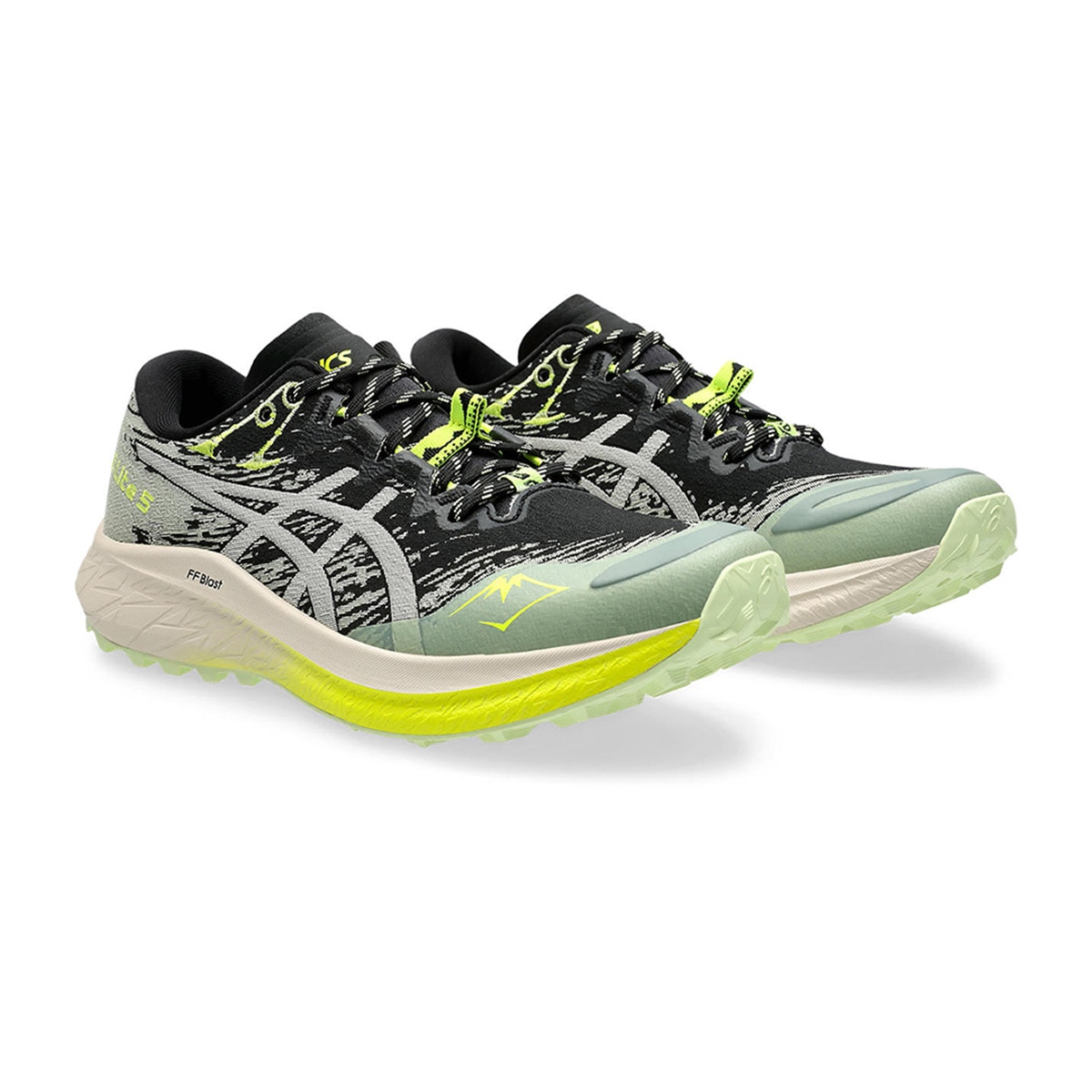 Sapatilhas de Trail Running de Mulher Fuji Lite 5 Preto / Bege-2