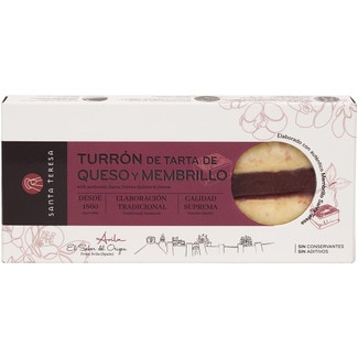 turrón de tarta de queso y membrillo Calidad Suprema tableta 270 g - Santa Teresa