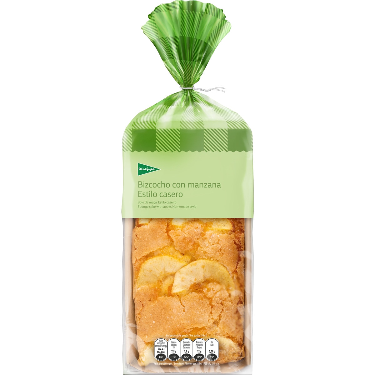 bizcocho casero con manzana envase 240 g