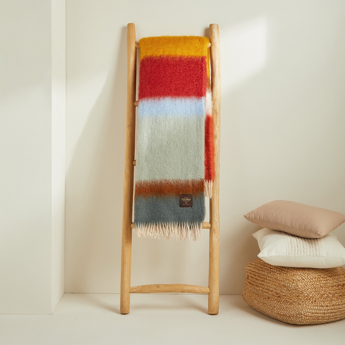 Manta Decorativa em Mohair e Lã Mattise Cobre-1