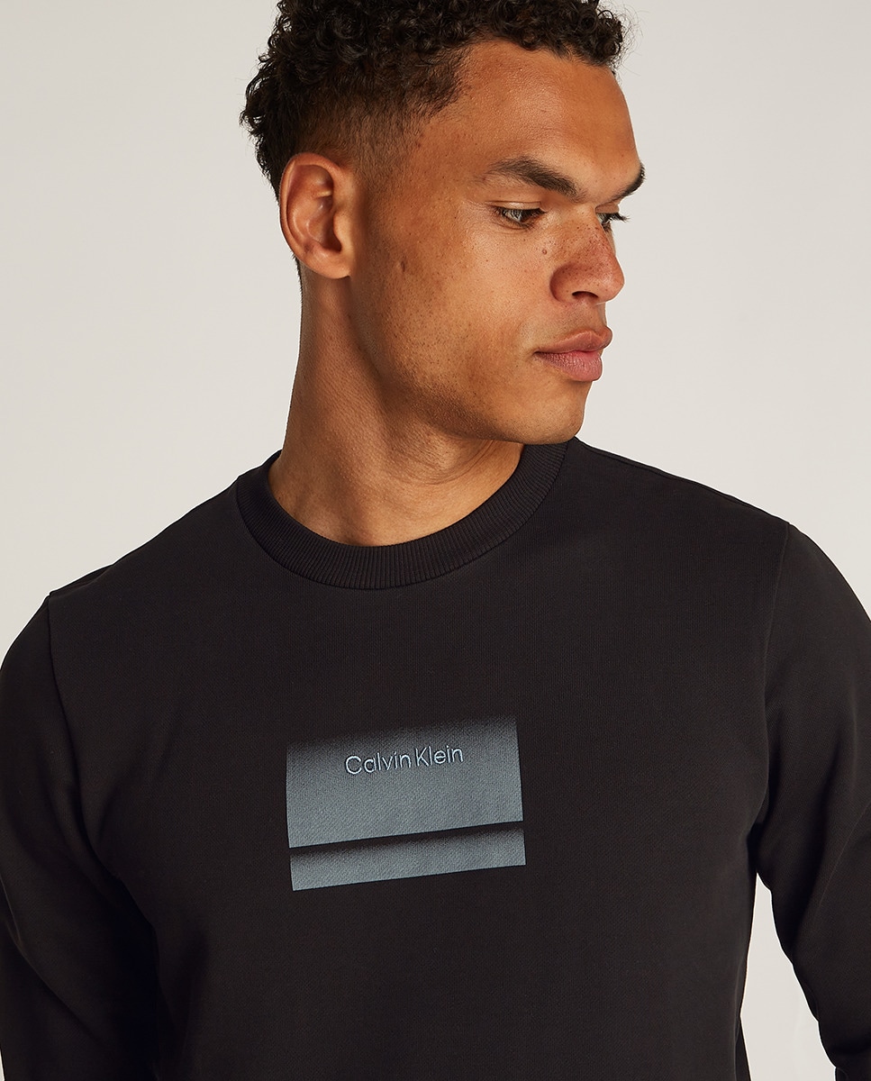 Sweatshirt com Logótipo em Degradé Preto-3