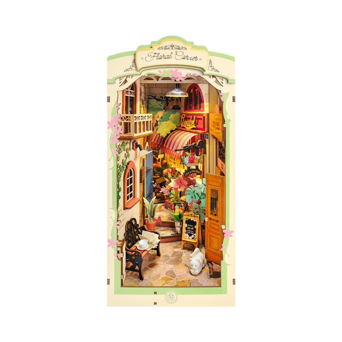 Imagem 0 de Maqueta de suporte para livros Rolife Floral Corner
