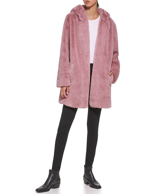 Imagen 0 de Abrigo de mujer midi con capucha