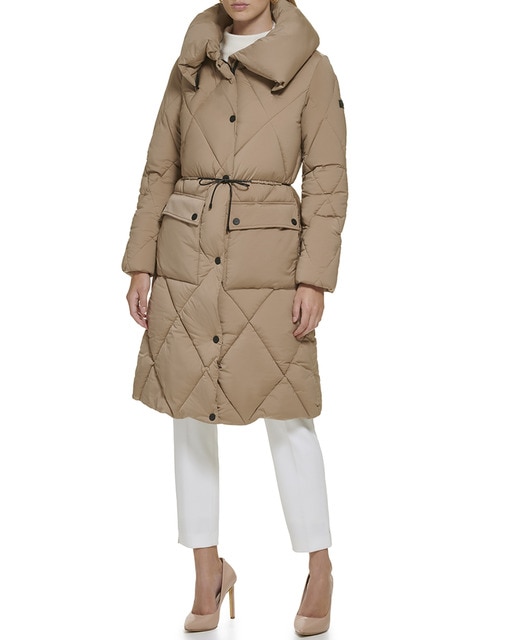 Imagen 0 de Plumífero de mujer con cinturón y bolsillos