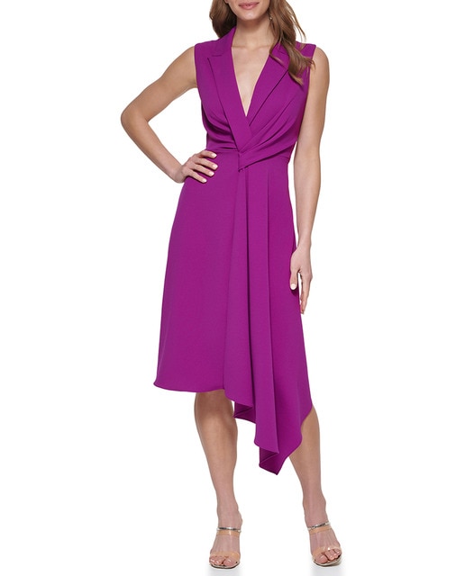 Imagen 0 de Vestido sin mangas cn cuello en pico