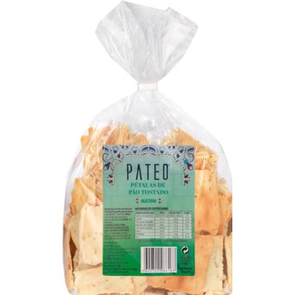Pétalas de Pão Tostado Alecrim embalagem 250 g - Pateo