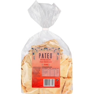 Pétalas de Pão Tostado Sésamo embalagem 250 g - Pateo