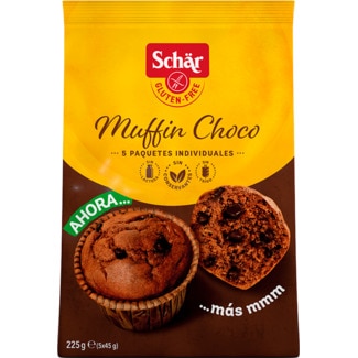 Muffins de Chocolate sem Glúten e sem Lactose embalagem 225 g - Schar
