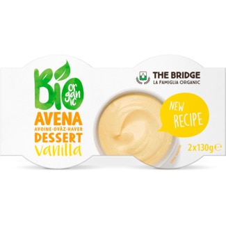 Sobremesa Bio Aveia e Baunilha Pack 2 unidades embalagem 130 g - The Bridge
