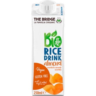 Bebida Bio de Arroz e Amêndoa embalagem 250 ml - The Bridge