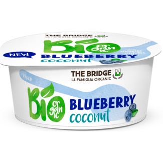 Iogurte Bio de Coco e Mirtilo embalagem 125 g - The Bridge